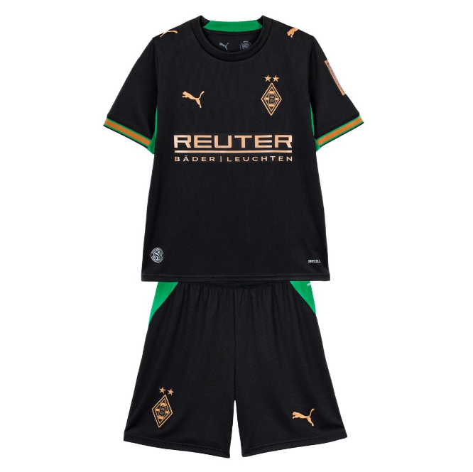 2026-27 Mönchengladbach Away Kids Soccer Kits Shirt With Shorts